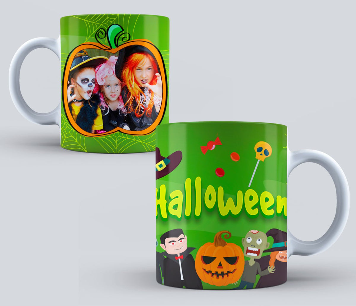 Taza de Halloween personalizada con foto