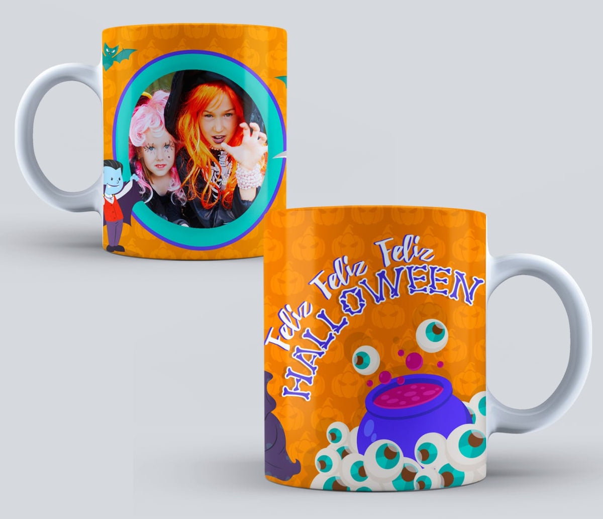 Taza de Halloween personalizada con foto