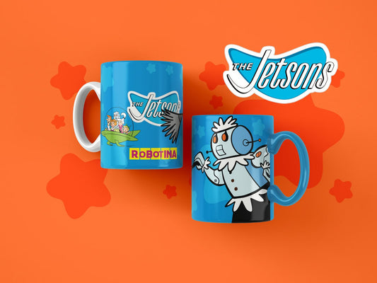 Taza retro futurista personalizada