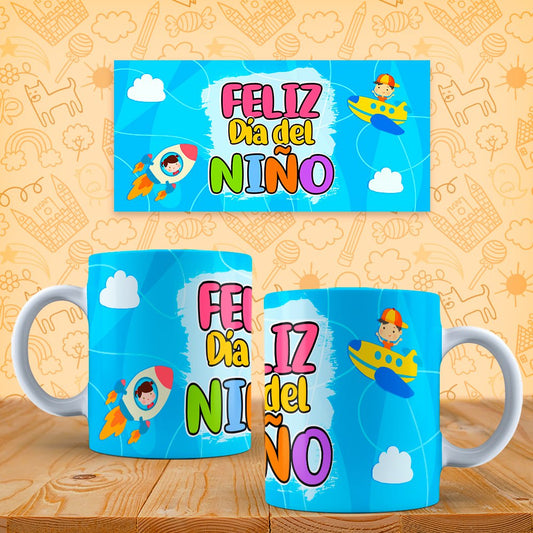 Taza Feliz Dia del Niño de aventura