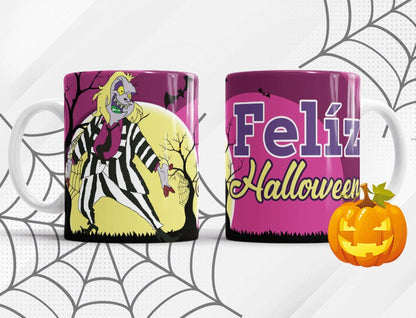 Taza Halloween estilo gótico