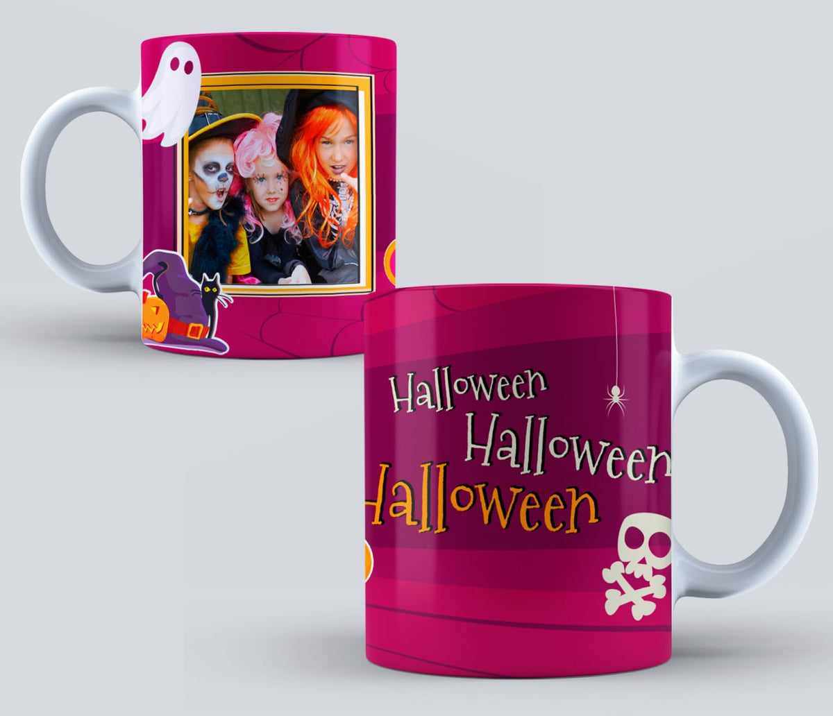Taza de Halloween personalizada con foto