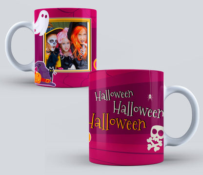 Taza de Halloween personalizada con foto