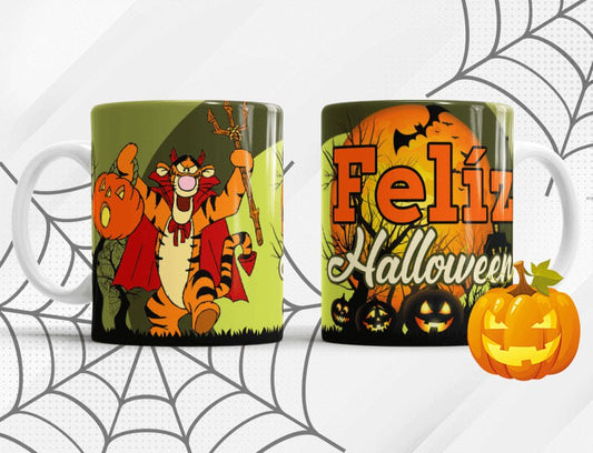 Taza Halloween estilo gótico