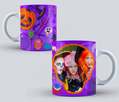 Taza de Halloween personalizada con foto