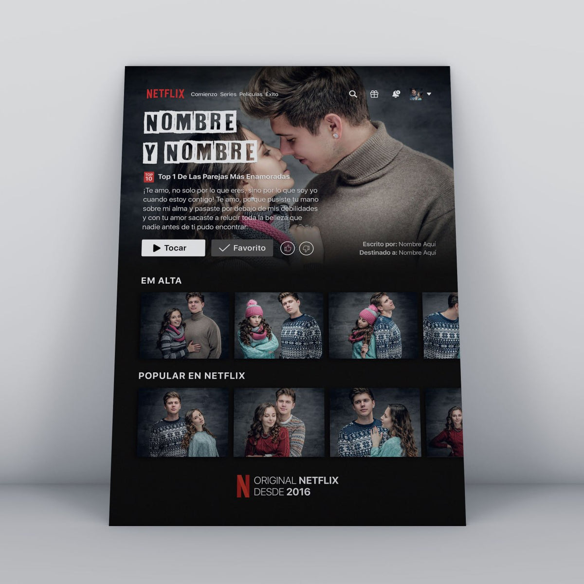 Cuadros Personalizados para Parejas y Aniversarios