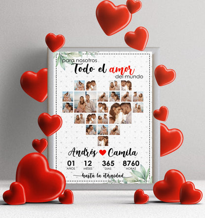 Cuadros Personalizados para Parejas y Aniversarios