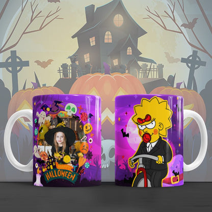 Taza de Halloween personalizada con foto