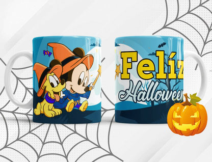 Taza Halloween estilo gótico